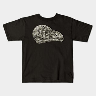 Owl Skull Triangles Kids T-Shirt